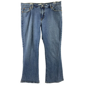 Levis 515 Bootcut Jeans Womens Size 16S Light Wash Denim‎ Distress High Rise
